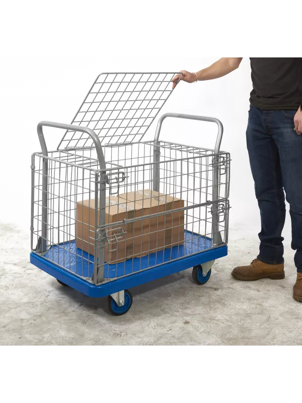 Proplaz Blue Platform Trolleys